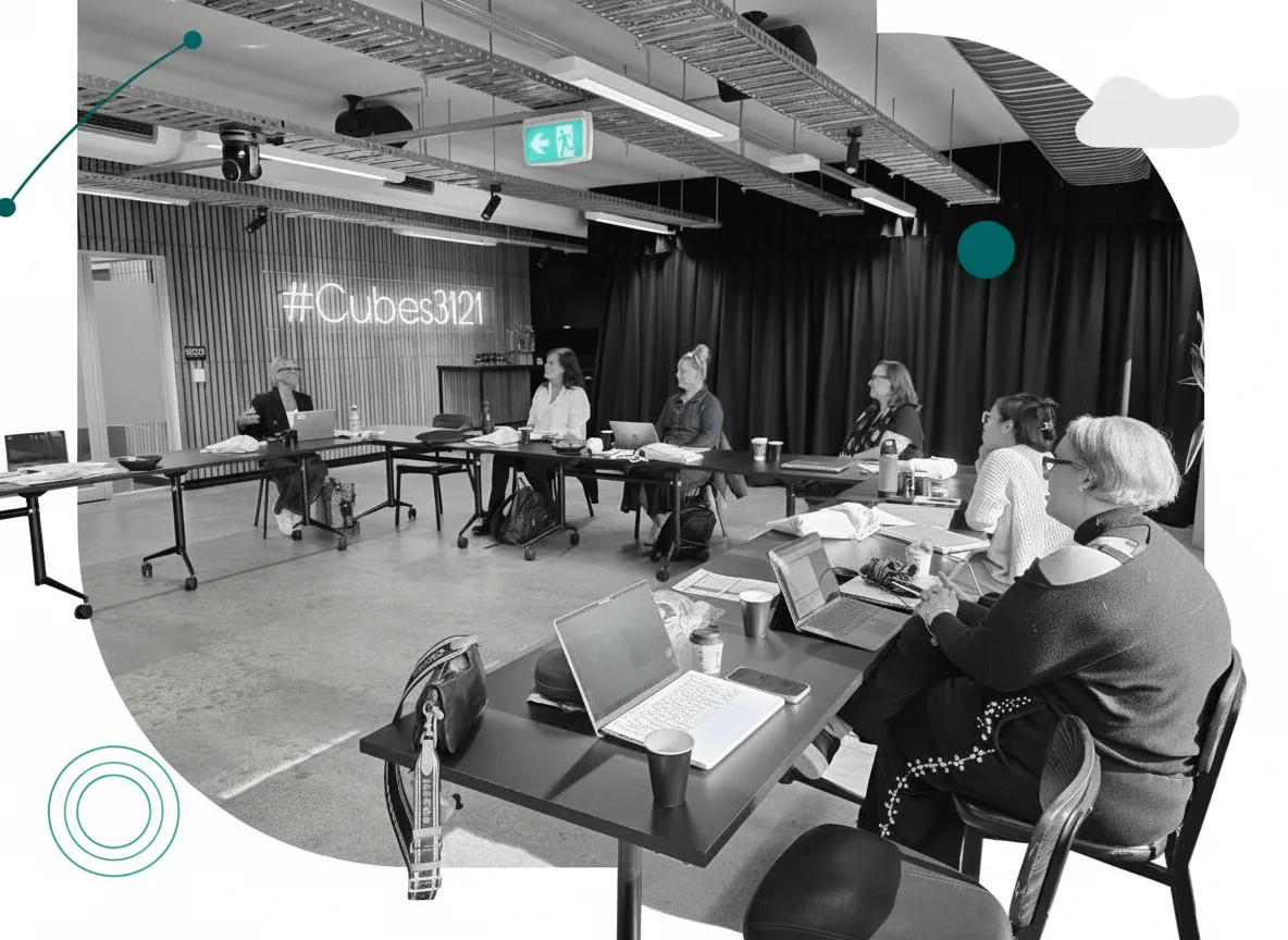 Group discussion during a Private AI Lab session